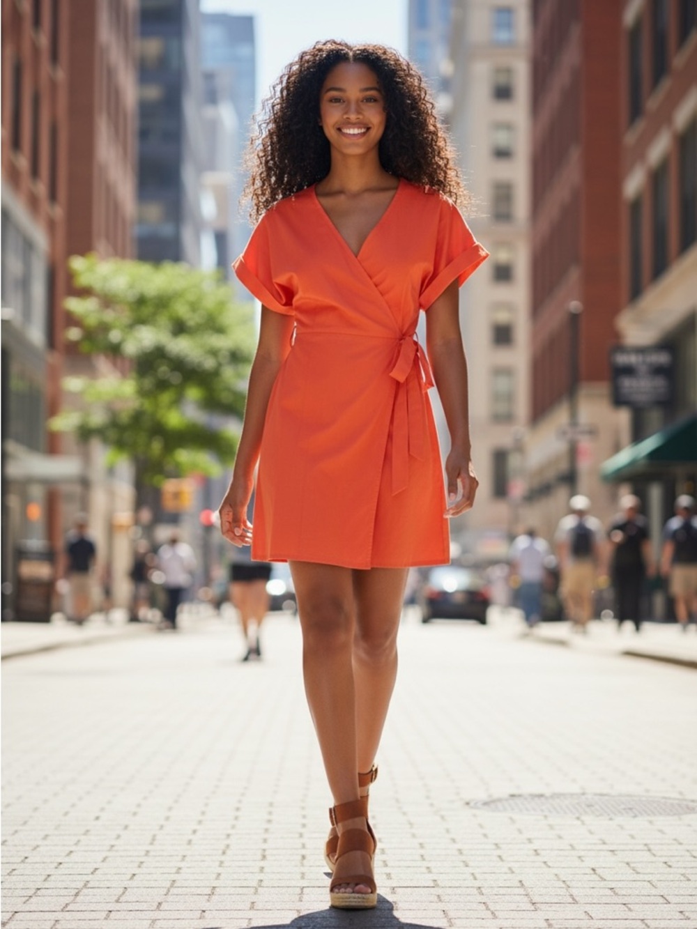 NWT Coolibar UPF 50+ Sunny Isles Wrap Mini Dress Size S